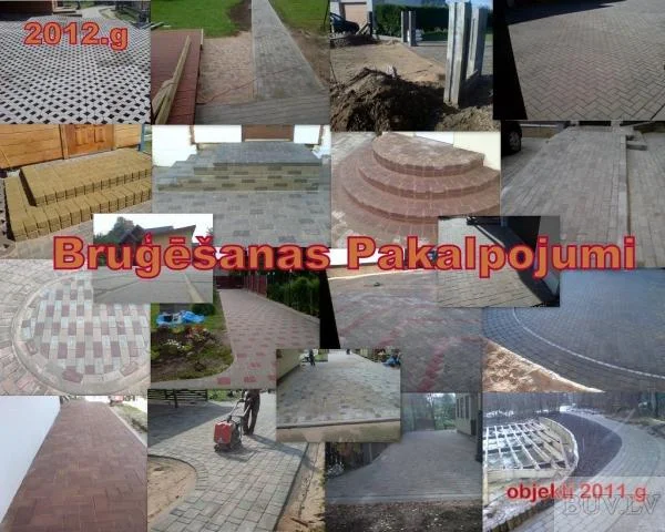 Установка паребриков - Bruģēšanas Pakalpojumi