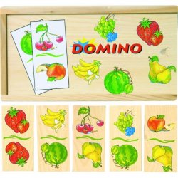 Деревянные домино для детей Fruit 3+
