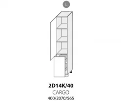 Extom - Кухонный шкаф-пенал AVELLINO D14K/40 лев. - Польша Extom - Кухонный шкаф-пенал AVELLINO D14K/40 лев. - Польша