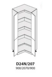 Extom - Кухонный шкаф-пенал AVELLINO D24N/207 - Польша Extom - Кухонный шкаф-пенал AVELLINO D24N/207 - Польша