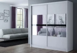 Wardrobe BAU203-STL - Wardrobes with sliding doors - Cupboards, Commodes