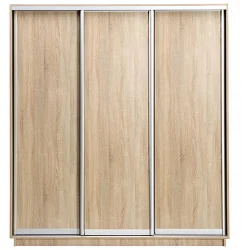 Skapis ar 3 bīdāmām durvīm 23024060 cm krāsa sonoma 2 atvilktnes 