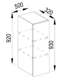 Ukraina - Augšējais Skapītis SOFI 920 V50 Lab. - Ukraine