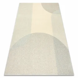 FLUX 461.7.AE120 wool carpet OSTA - Geometric, structural, loft beige / grey