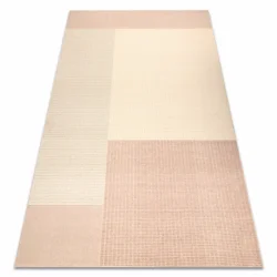 FLUX 461.9.AE200 wool carpet OSTA - Geometric, structural, loft beige / pink