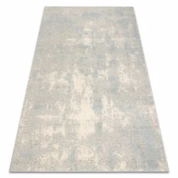 FLUX 461.46.AE500 wool carpet OSTA - Abstraction, structural, loft grey / blue