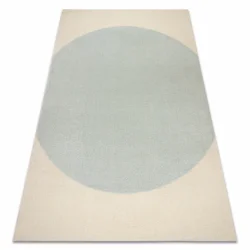 FLUX 461.10.AE500 wool carpet OSTA - Geometric, structural, loft blue / cream