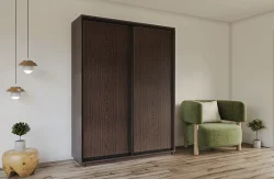 Шкаф-купе 2х-дверный 14024045 cm венгечёрный матовый 
