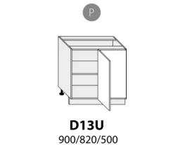 Extom - Нижний угловой кухонный шкафчик AVELLINO D13U прав. - Польша Extom - Нижний угловой кухонный шкафчик AVELLINO D13U прав. - Польша