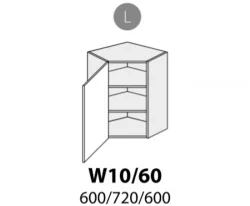 Extom - Верхний угловой кухонный шкафчик VIANO W10/60 лев. - Польша Extom - Верхний угловой кухонный шкафчик VIANO W10/60 лев. - Польша