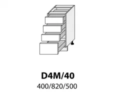 Extom - Нижний кухонный шкафчик VIANO D4M/40 - Польша Extom - Нижний кухонный шкафчик VIANO D4M/40 - Польша