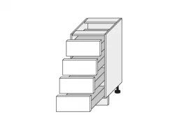 Extom - Нижний кухонный шкафчик QUANTUM D4M/40 BEIGE - Польша