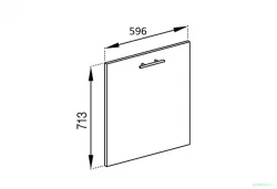 Ukraina - Durvis trauku mazgāšanas mašīnai ADEL GREY F60 - Ukraina