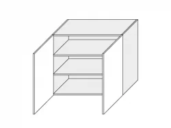 Augšējais skapītis QUANTUM W3/80 grey