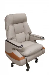 Darba krēsls āda H1026 gaiši bēšā