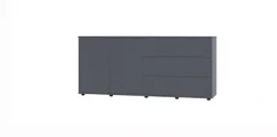 Kumode SOLO180 2D-3DR krāsa: pelēka