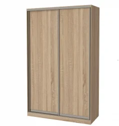 Skapis ar 2 bīdāmām durvīm 160/220/60 cm sonoma+ 2 atvilktnes