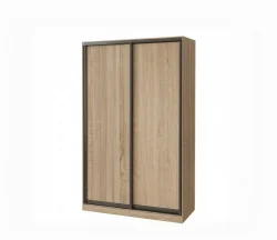 Skapis ar 2 bīdāmām durvīm 160/240/60 cm sonoma+modena+2 atvilktnes