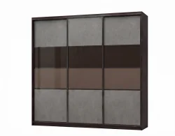 Skapis ar 3 bīdāmām durvīm 8017+1236 PE, 250/240/60 cm
