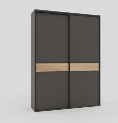 Skapis ar 2 bīdāmām durvīm 160/240/60 cm ar atvilktnēm prof.Bavaria