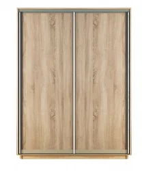 Skapis ar 2 bīdāmām durvīm 150/220/60 cm sonoma+2 atvilktnes