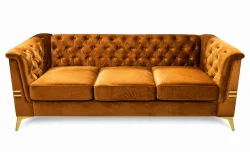 Elegants chesterfield stila 3-vietīgs dīvāns p83 
