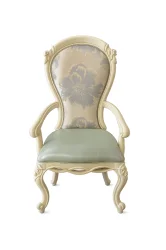 Elegants ādas krēsls no masīvkokaMKS2898