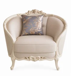 Elegants klasisks ādas atpūtas krēsls MKS2990